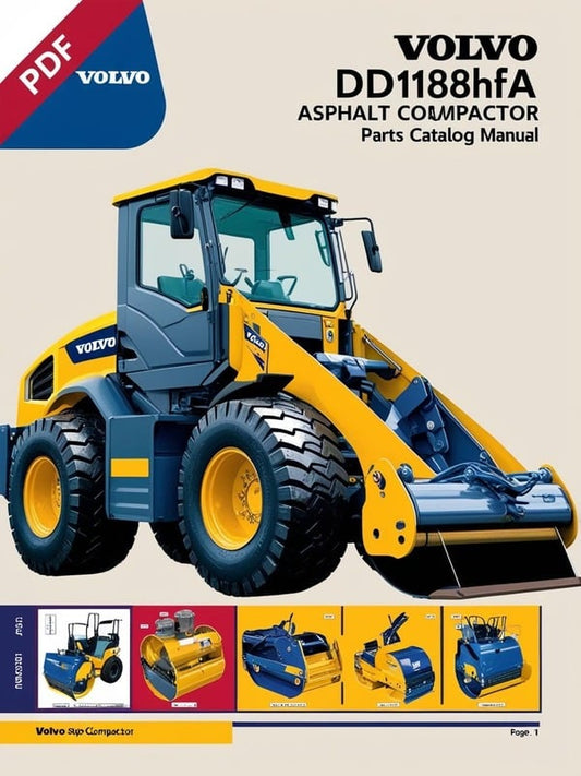 VOLVO DD118HFA ASPHALT COMPACTOR (COA) PARTS CATALOG MANUAL (PDF FILE)