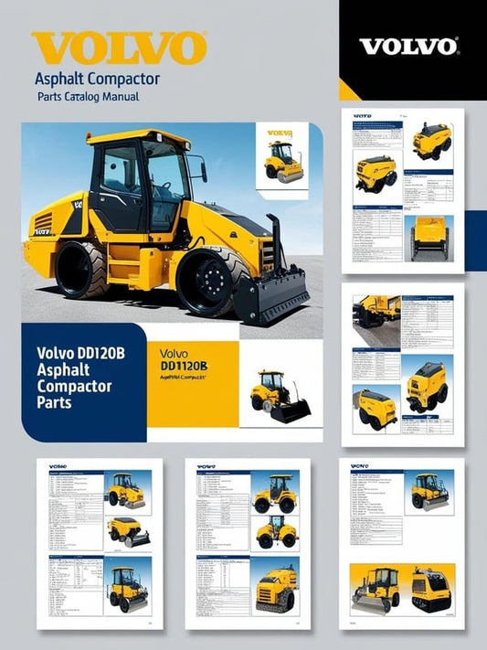 VOLVO DD120B ASPHALT COMPACTOR (COA) PARTS CATALOG MANUAL (PDF FILE)