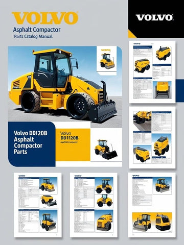 VOLVO DD120B ASPHALT COMPACTOR (COA) PARTS CATALOG MANUAL (PDF FILE)