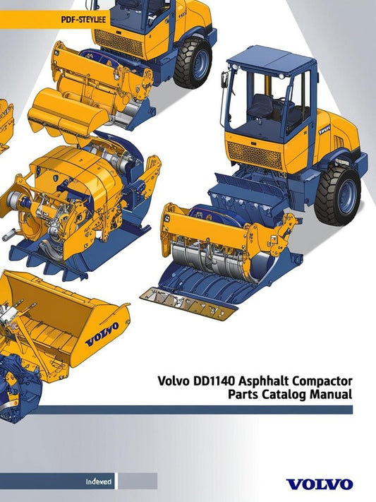 VOLVO DD140 ASPHALT COMPACTOR (COA) PARTS CATALOG MANUAL (PDF FILE)