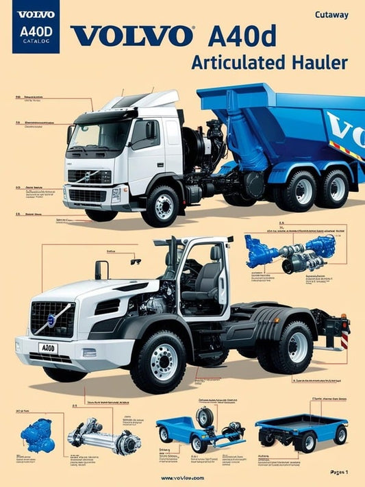 VOLVO A40D ARTICULATED HAULERS (ART) PARTS CATALOG MANUAL (PDF FILE)