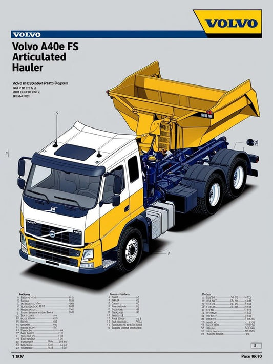 VOLVO A40E FS ARTICULATED HAULERS (ART) PARTS CATALOG MANUAL (PDF FILE)