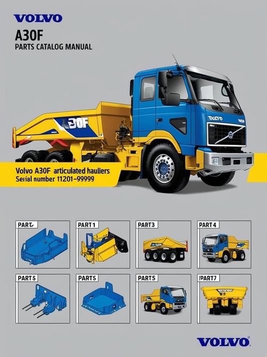 VOLVO A30F SN 12001-99999 BM ARTICULATED HAULERS (ART) PARTS CATALOG MANUAL (PDF FILE)