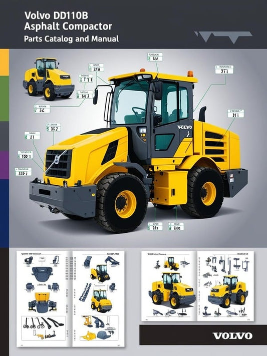 VOLVO DD110B ASPHALT COMPACTOR (COA) PARTS CATALOG MANUAL (PDF FILE)