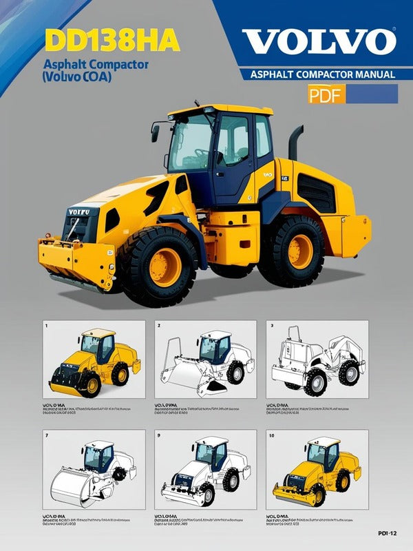 VOLVO DD138HA ASPHALT COMPACTOR (COA) PARTS CATALOG MANUAL (PDF FILE)