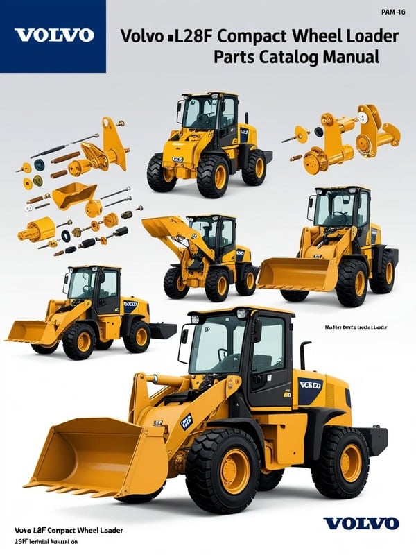 VOLVO L28F COMPACT WHEEL LOADER (CWL) PART CATALOG MANUAL (PDF FILE)