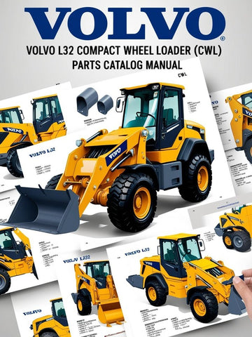 VOLVO L32 COMPACT WHEEL LOADER (CWL) PART CATALOG MANUAL (PDF FILE)