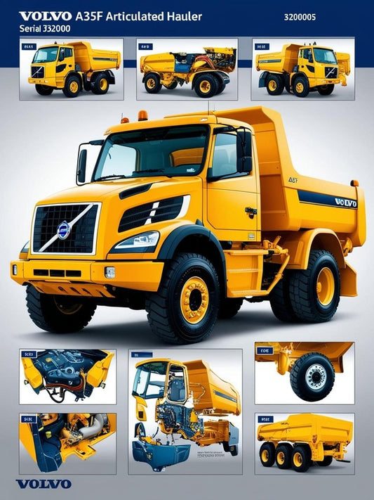 VOLVO A35F SN 320001- ARTICULATED HAULERS (ART) PARTS CATALOG MANUAL (PDF FILE)
