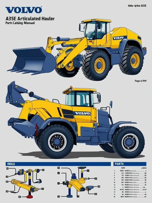 VOLVO A35E ARTICULATED HAULERS (ART) PARTS CATALOG MANUAL (PDF FILE)