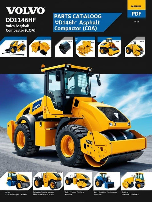 VOLVO DD146HF ASPHALT COMPACTOR (COA) PARTS CATALOG MANUAL (PDF FILE)