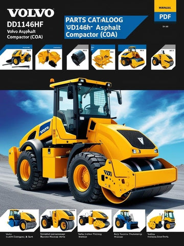 VOLVO DD146HF ASPHALT COMPACTOR (COA) PARTS CATALOG MANUAL (PDF FILE)