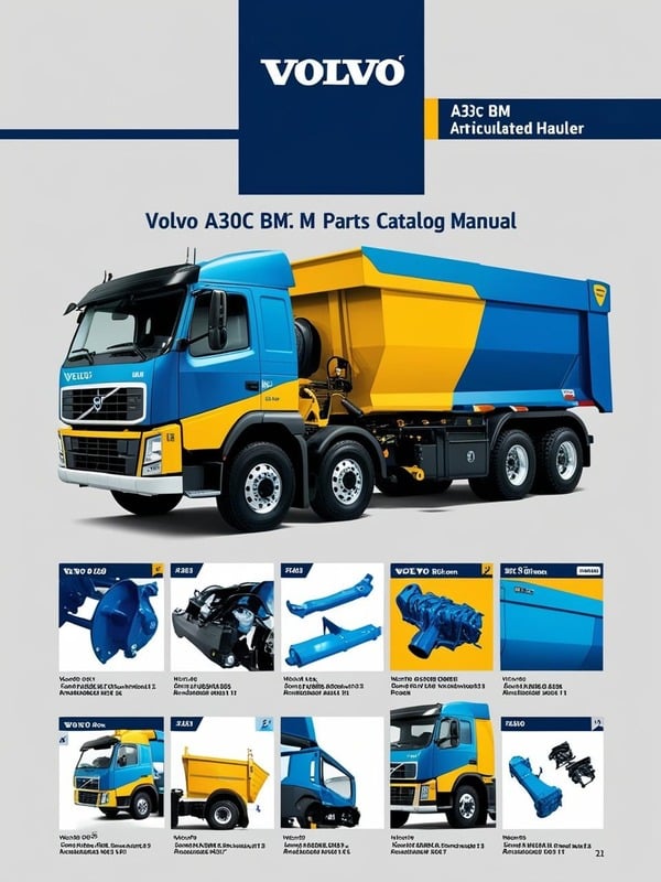 VOLVO A30C BM ARTICULATED HAULERS (ART) PARTS CATALOG MANUAL (PDF FILE)