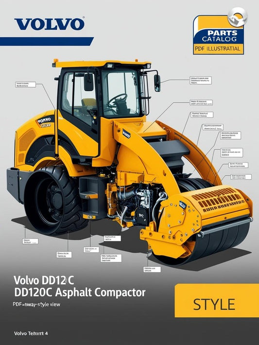 VOLVO DD120C ASPHALT COMPACTOR (COA) PARTS CATALOG MANUAL (PDF FILE)
