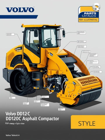 VOLVO DD120C ASPHALT COMPACTOR (COA) PARTS CATALOG MANUAL (PDF FILE)