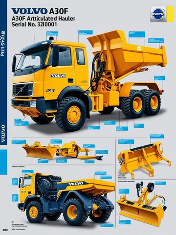VOLVO A30F SN 320001- BM ARTICULATED HAULERS (ART) PARTS CATALOG MANUAL (PDF FILE)