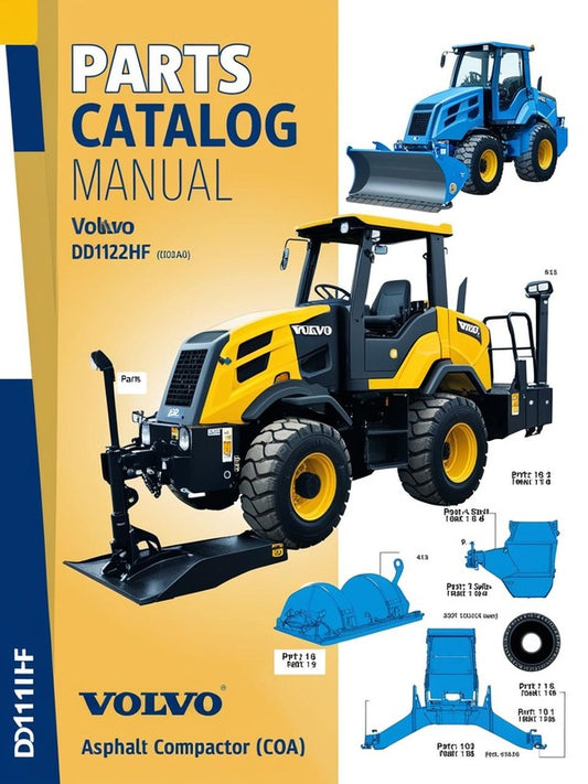 VOLVO DD112HF ASPHALT COMPACTOR (COA) PARTS CATALOG MANUAL (PDF FILE)