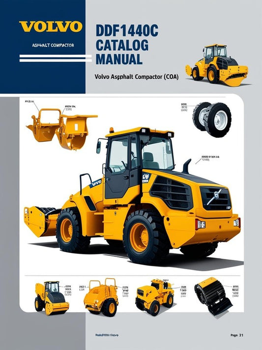 VOLVO DD140C ASPHALT COMPACTOR (COA) PARTS CATALOG MANUAL (PDF FILE)