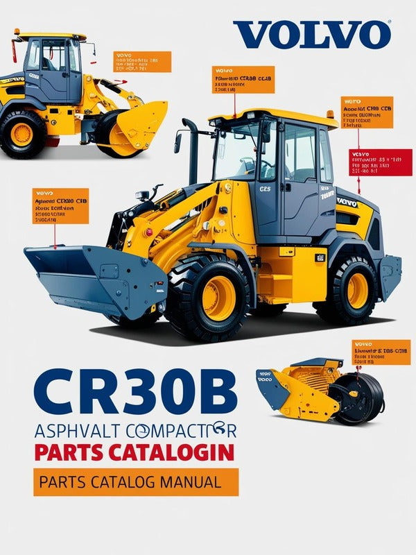 VOLVO CR30B ASPHALT COMPACTOR (COA) PARTS CATALOG MANUAL (PDF FILE)