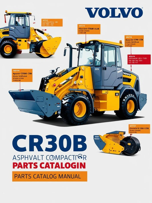 VOLVO CR30B ASPHALT COMPACTOR (COA) PARTS CATALOG MANUAL (PDF FILE)