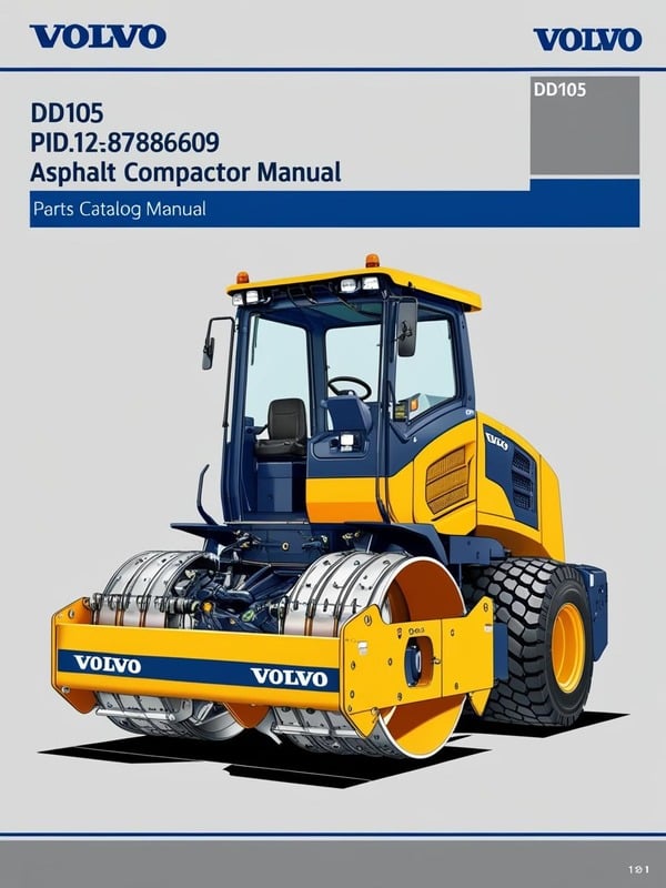 VOLVO DD105 PID.12788609 ASPHALT COMPACTOR (COA) PARTS CATALOG MANUAL (PDF FILE)