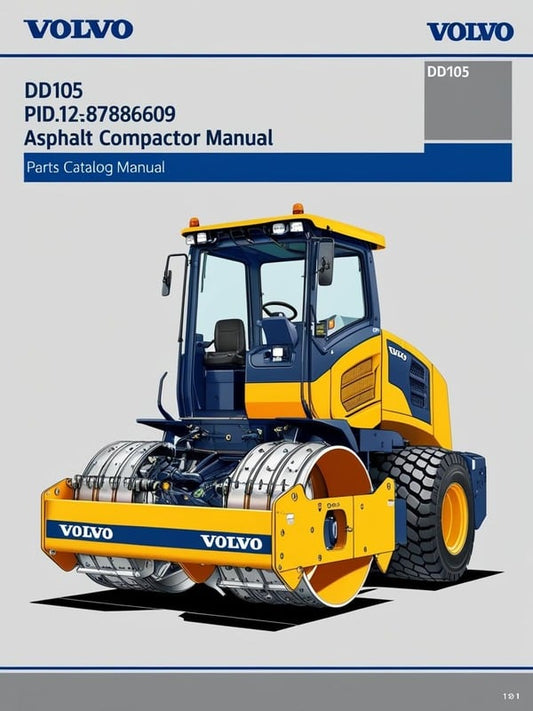 VOLVO DD105 PID.12788609 ASPHALT COMPACTOR (COA) PARTS CATALOG MANUAL (PDF FILE)